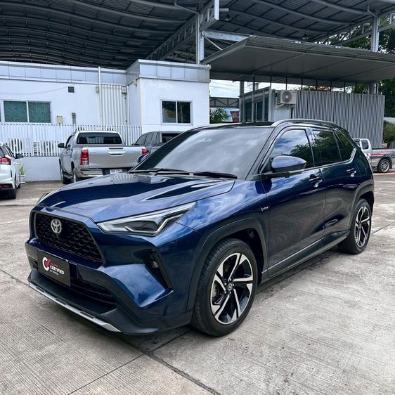 Toyota Yaris Cross 2023 1.5 HEV Premium Luxury Sedan ไฮบริด ไม่ติดแก๊ส เกียร์อัตโนมัติ น้ำเงิน รูปที่ 3
