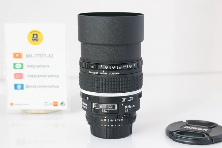 Nikon AF 105mm F2D DC สภาพสวย การใช้งานปกติทุกระบบ มีฟิลเตอร์ให้พร้อมใช้งานค่ะ.