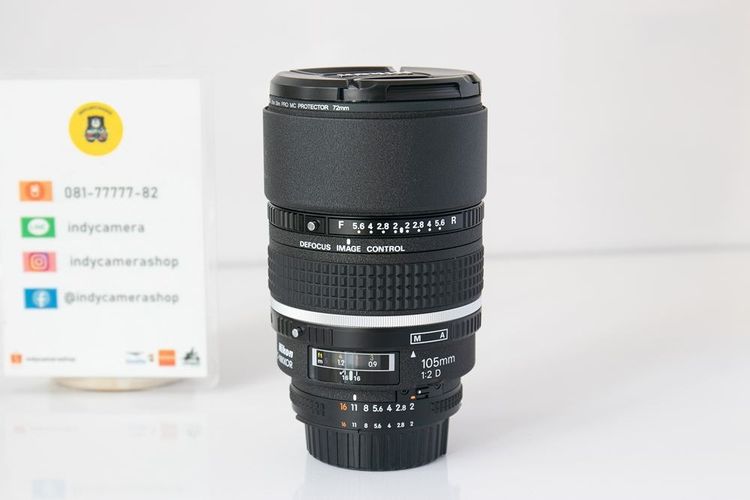 Nikon AF 105mm F2D DC สภาพสวย การใช้งานปกติทุกระบบ มีฟิลเตอร์ให้พร้อมใช้งานค่ะ. รูปที่ 2
