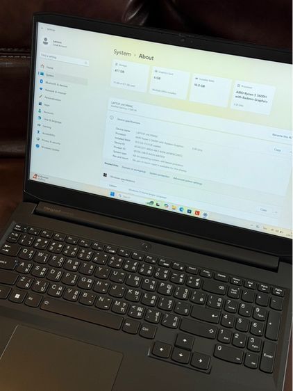 โน๊ตบุ๊ค Lenovo IdeaPad Gaming 315ACH6 ram16 512gb  รูปที่ 5