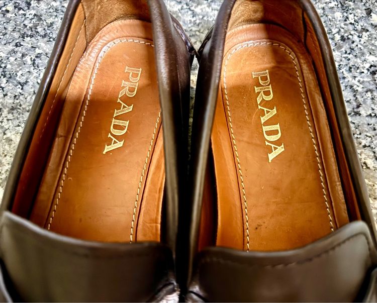 Prada Milano Loafers Dark Brown เบอร์ 8.5 รูปที่ 7