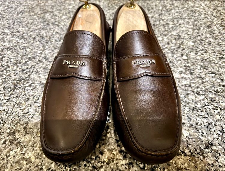 Prada Milano Loafers Dark Brown เบอร์ 8.5 รูปที่ 3