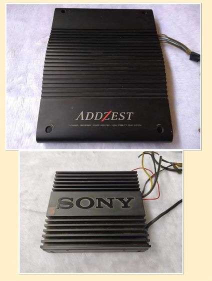 Sale2000บาท ขายเหมาแอมป์รถยนต์2ชิ้น
1.แอมป์ADDZEST A-280  made in japan มือสองสภาพดี
2.แอมรถยนต์2Ch เสียงดีจาก SONY Stero Power XM-700  มือสองสภาพดีจากญี่ปุ่น