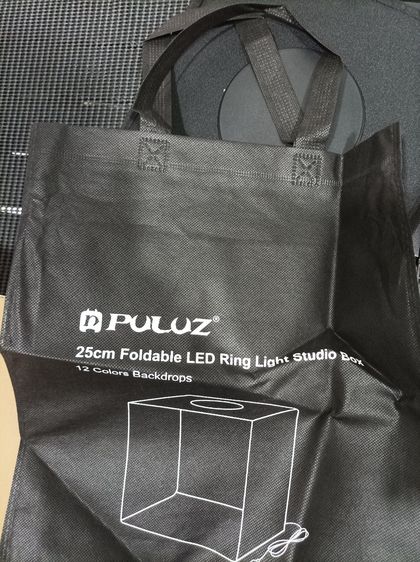 กล่องไฟถ่ายสินค้า PULUZ 25cm LED Ring Light Studio Box พร้อมฉาก 12 สี รูปที่ 10