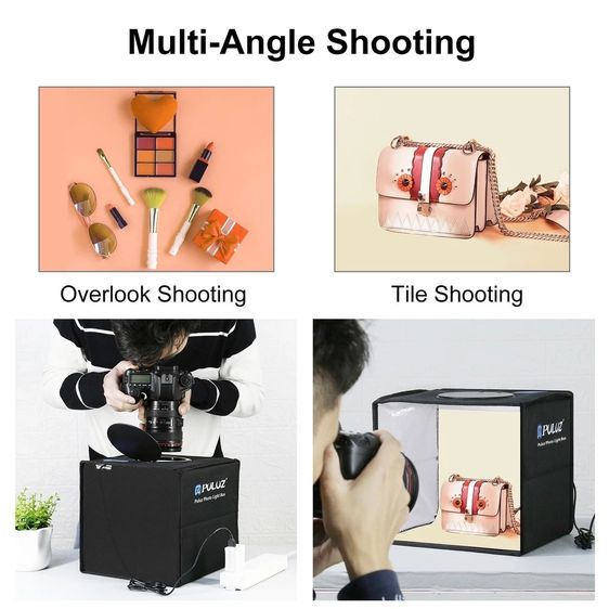 กล่องไฟถ่ายสินค้า PULUZ 25cm LED Ring Light Studio Box พร้อมฉาก 12 สี รูปที่ 12