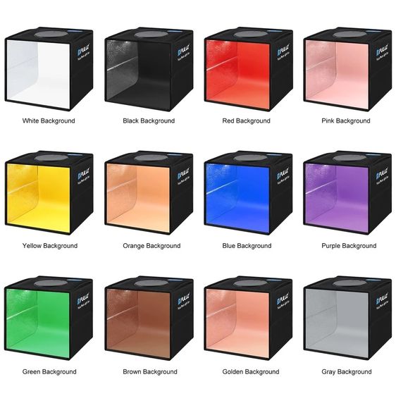 กล่องไฟถ่ายสินค้า PULUZ 25cm LED Ring Light Studio Box พร้อมฉาก 12 สี รูปที่ 3