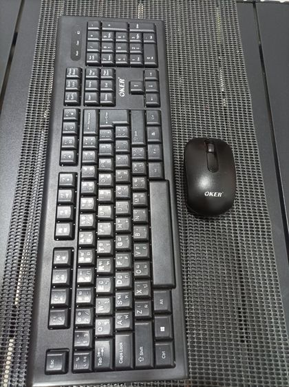 เม้าส์ และคีย์บอร์ด คีย์บอร์ด + เมาส์ไร้สาย OKER K-289 ภาษาไทย-อังกฤษ พร้อม USB Receiver