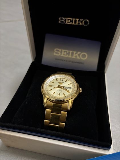 นาฬิกา SEIKO 5 Automatic เรือนทอง แท้