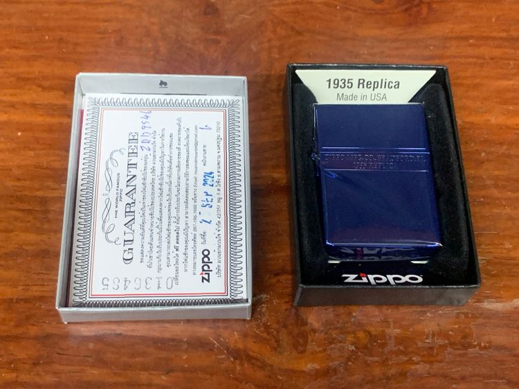 Zippo 1935 Replica Limited Edition สีน้ำเงินเงา รูปที่ 2