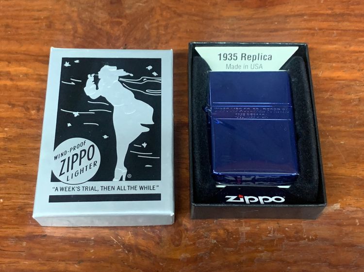 Zippo 1935 Replica Limited Edition สีน้ำเงินเงา