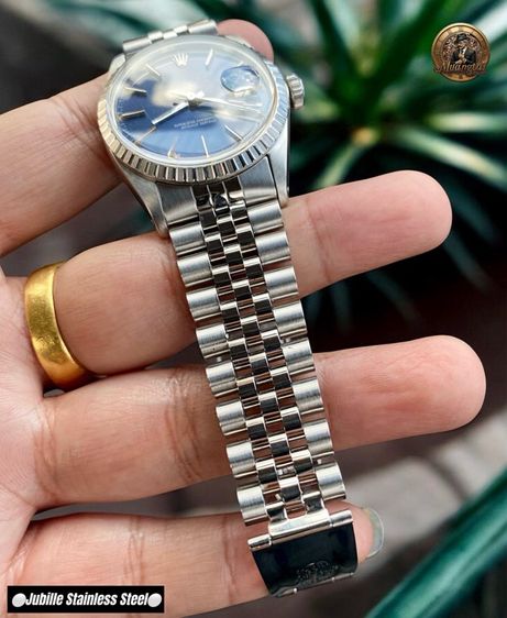 Rolex Datejust Blue Tropical Fade Automatic Cal.3035 Swiss Jubille Steel รูปที่ 10