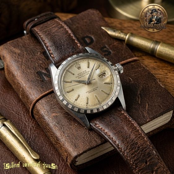 Rolex Datejust 6305 รุ่นแรก ยุค 50’s เครื่องครอบ Bubble Back