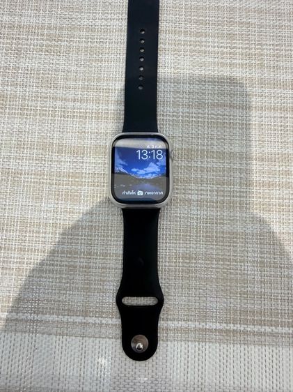 ขาว สแตนเลส Apple Watch Series 7 ขนาด 45 ตัวเรือนมีรอยตามการใช้งาน
