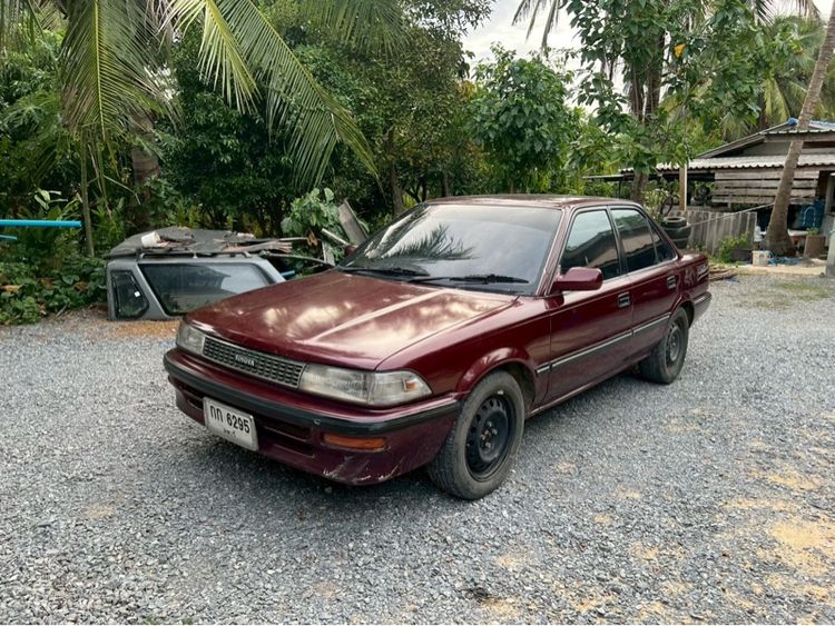 Toyota Corolla 1992 1.6 Sedan เบนซิน ไม่ติดแก๊ส เกียร์ธรรมดา แดง รูปที่ 3