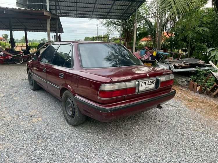 Toyota Corolla 1992 1.6 Sedan เบนซิน ไม่ติดแก๊ส เกียร์ธรรมดา แดง รูปที่ 2