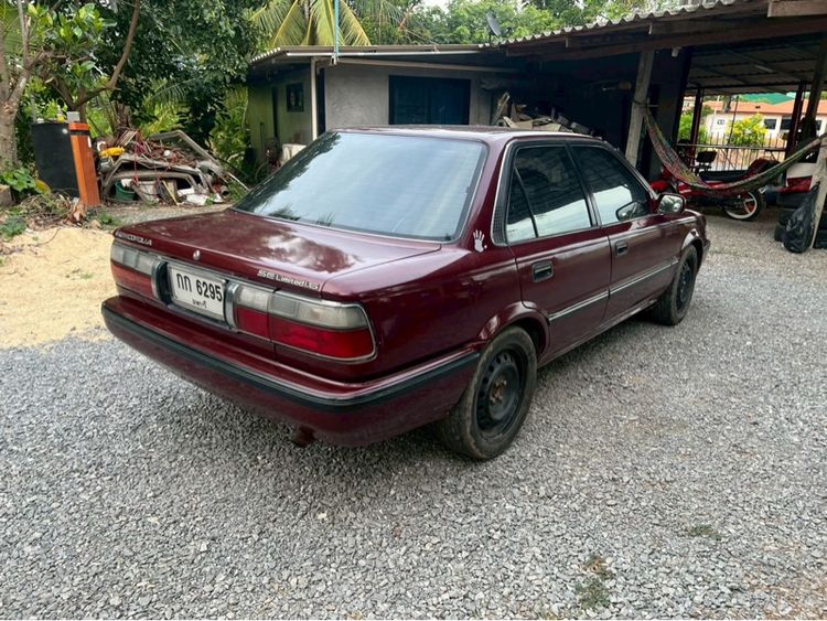 Toyota Corolla 1992 1.6 Sedan เบนซิน ไม่ติดแก๊ส เกียร์ธรรมดา แดง รูปที่ 4