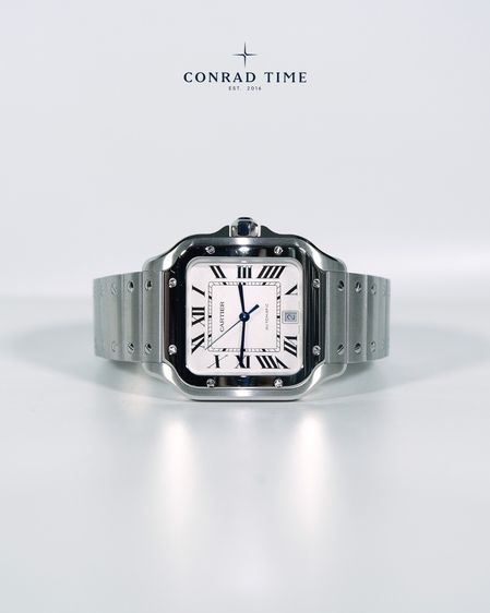Cartier Santos WSSA0009 Large Silver Dial Stainless steel 2019 47.5 x 39.8 mm. Fullset  รูปที่ 6
