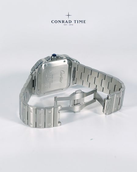 Cartier Santos WSSA0009 Large Silver Dial Stainless steel 2019 47.5 x 39.8 mm. Fullset  รูปที่ 13