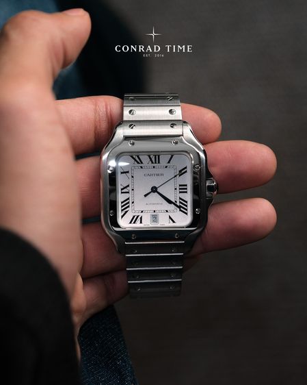 Cartier Santos WSSA0009 Large Silver Dial Stainless steel 2019 47.5 x 39.8 mm. Fullset  รูปที่ 2
