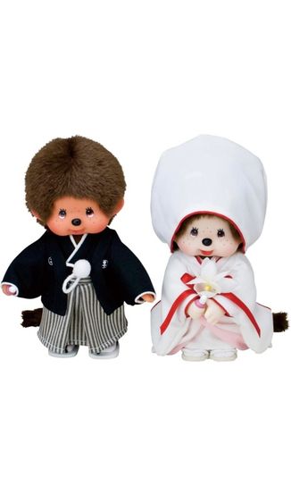 ม่อนชิชิ (Monchhichi) รุ่น Wedding Set ญี่ปุ่น รูปที่ 2