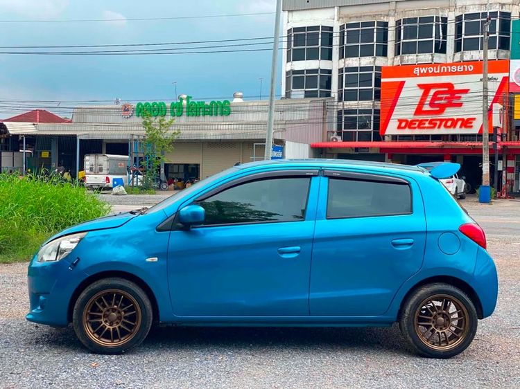 Mitsubishi Mirage 2013 1.2 GLS Sedan เบนซิน ไม่ติดแก๊ส เกียร์ธรรมดา ฟ้า รูปที่ 3