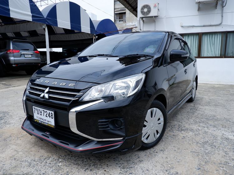 รถ Mitsubishi Mirage 1.2 GLX สี ดำ