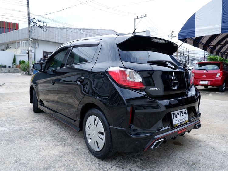 Mitsubishi Mirage 2021 1.2 GLX Sedan เบนซิน ไม่ติดแก๊ส เกียร์อัตโนมัติ ดำ รูปที่ 3