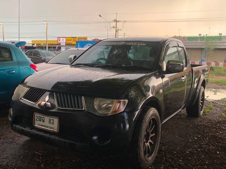 Mitsubishi Triton 2006 2.5 GLX Pickup ดีเซล ไม่ติดแก๊ส เกียร์ธรรมดา ดำ รูปที่ 2