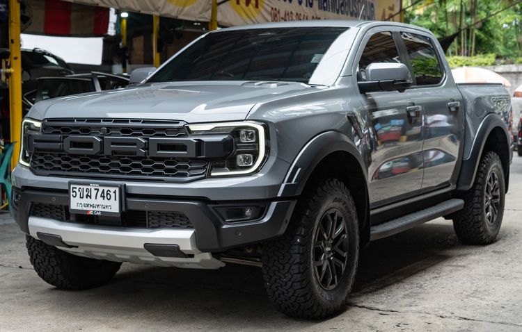 Ford Ranger 2024 2.0 Raptor 4WD Pickup ดีเซล ไม่ติดแก๊ส เกียร์อัตโนมัติ เทา รูปที่ 2