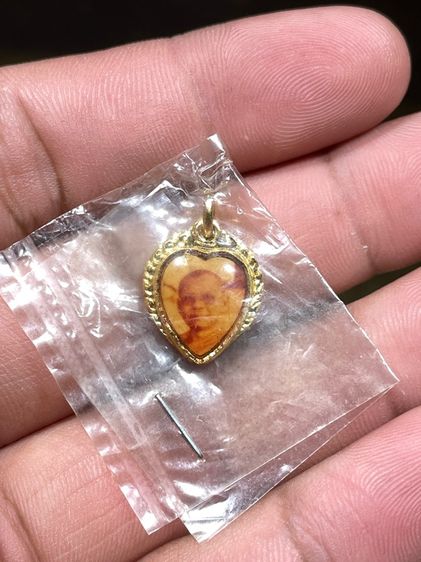 ล็อกเกตหลวงพ่อฤาษีลิงดำ รูปหัวใจ หลังยันต์ท้าวมหาชมภูประจำตัวหลวงพ่อฤาษีลิงดำ จำนวน 5 องค์ รูปที่ 7