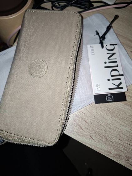 โพลีเอสเตอร์ หญิง ทอง Kipling แท้ กระเป๋าสตางค์ใบยาว