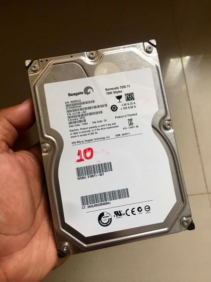 HD Seagate PC3.5 ความจุ1.5TB ลงวินโดว์10พร้อมโปรแกรมใช้งาน ผลสแกนเขียวใส ผลสุขภาพติดเหลือง2จุด
