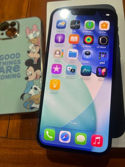 ขายถูก ไอโฟน13 สีดำ ความจุ 128 gb เครื่องใช้งานมือเดียว พร้อมกล่อง