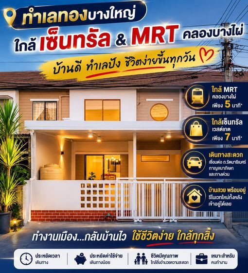 ขายถูก ทาวน์เฮ้าส์มินิมอล พฤกษา 54 บ้านกล้วย-ไทรน้อย รีโนเวทใหม่ Minimal Cozy พร้อมอยู่ ใกล้รถไฟฟ้าคลองบางไผ่