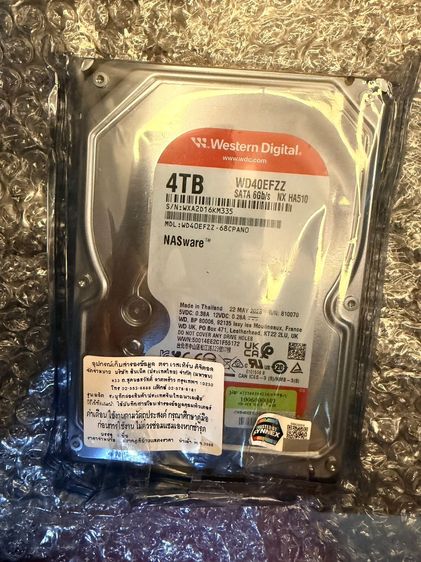 WD RED PLUS 4TB (5400RPM 128MB SATA-3 WD40EFZZ) ของใหม่ ประกัน 3 ปี