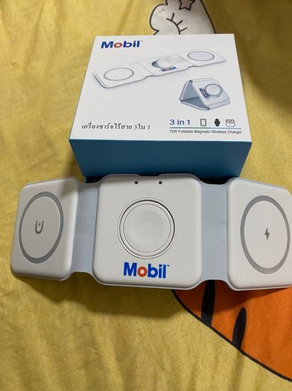 แท่นชาร์จไร้สาย 3-in-1 ยี่ห้อ Mobil (ของใหม่ แกะกล่องยังไม่เคยใช้งาน) รูปที่ 2