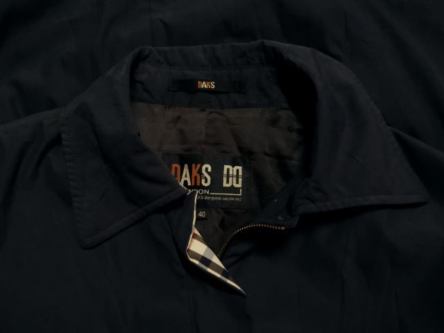 DAKS เสื้อมือสอง​ เสื้อแจ็กเก็ตทรง​ Harrington​ เสื้อ​แจ็คเก็ต​แต่งเรียบ​ๆ รูปที่ 3