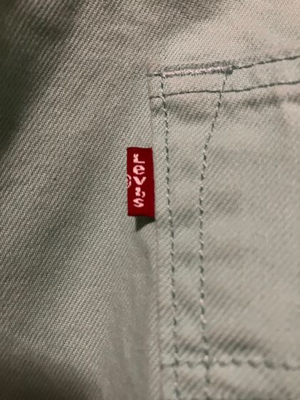 กางเกงยีนส์ ลีวาย 501 สีเขียวออ่น เอว 40 ยาววัดได้ 42 ของแท้ สวยมาก  รูปที่ 3