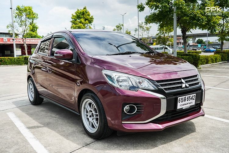 Mitsubishi Mirage 2021 1.2 GLX Sedan เบนซิน ไม่ติดแก๊ส เกียร์อัตโนมัติ แดง รูปที่ 3