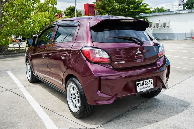 Mitsubishi Mirage 2021 1.2 GLX Sedan เบนซิน ไม่ติดแก๊ส เกียร์อัตโนมัติ แดง รูปที่ 4