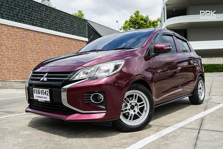 รถ Mitsubishi Mirage 1.2 GLX สี แดง