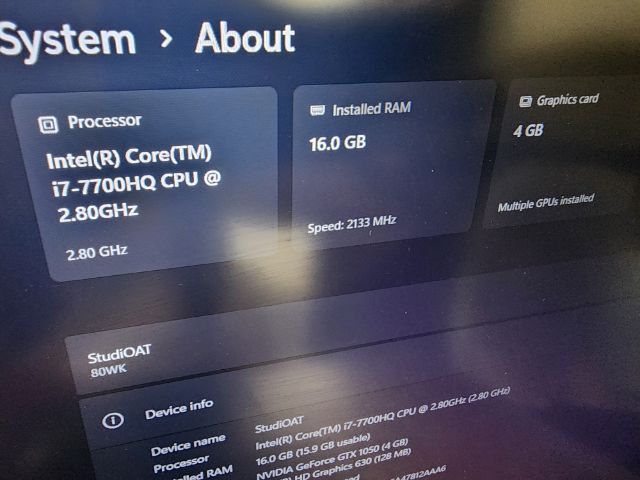 LENOVO LEGION Y520 RAM 16GB รูปที่ 2