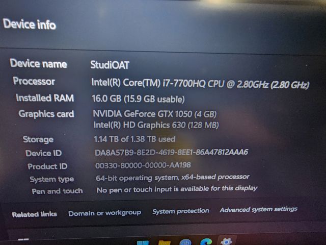 LENOVO LEGION Y520 RAM 16GB