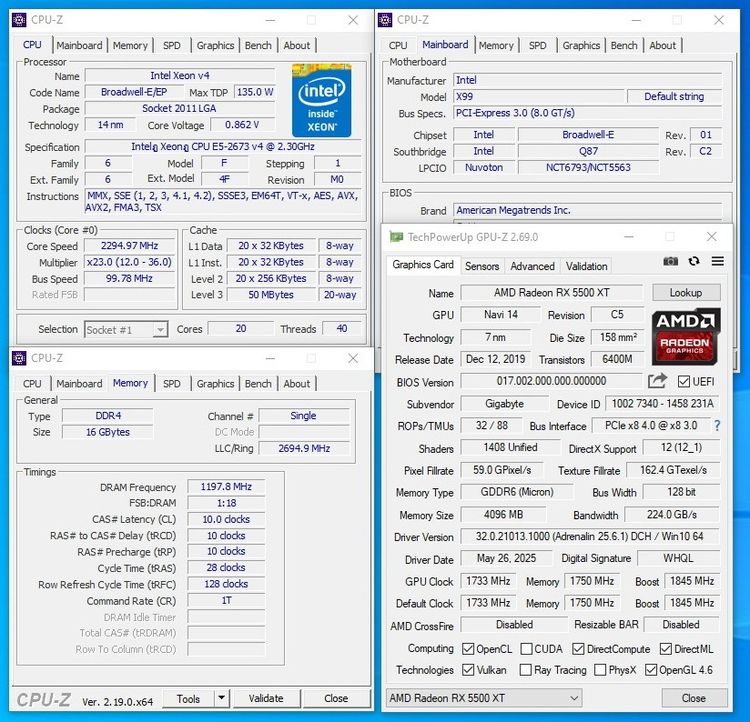 ❇️คอมพิวเตอร์PCทำงาน ตัดต่อ แคสเกมแรงๆ❇️20Core40Thread❇️RAM 16G❇️VGA RX 5500XT❇️NVME 512G รูปที่ 8
