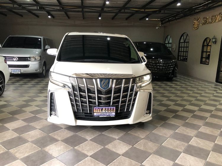 รถ Toyota Alphard 2.5 Hybrid SR C-Package E-Four 4WD สี ขาว