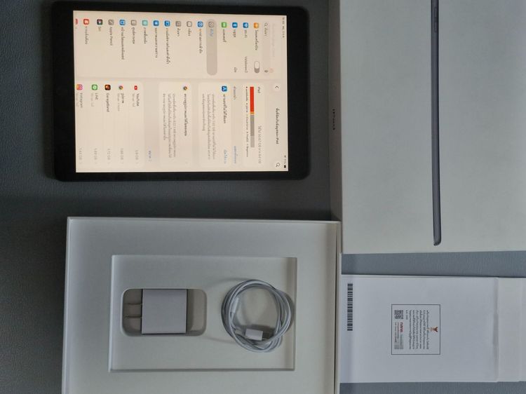 Ipad Gen 9 64GB Wifi สีเทา TH A เครื่องไทย มือ2 ราคา 5,790 สภาพดี รูปที่ 5