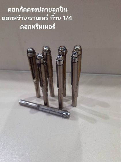 อุปกรณ์เครื่องมือช่าง ดอกเร้าเตอร์ ดอกกัดตรง ปลายลูกปืน ดอกมิลลิ่ง