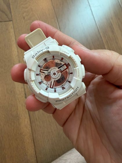 Casio ส่งต่อของแท้ นาฬิกา Baby G รุ่น BA 110 สีขาว สภาพสวย ราคาเบาๆ