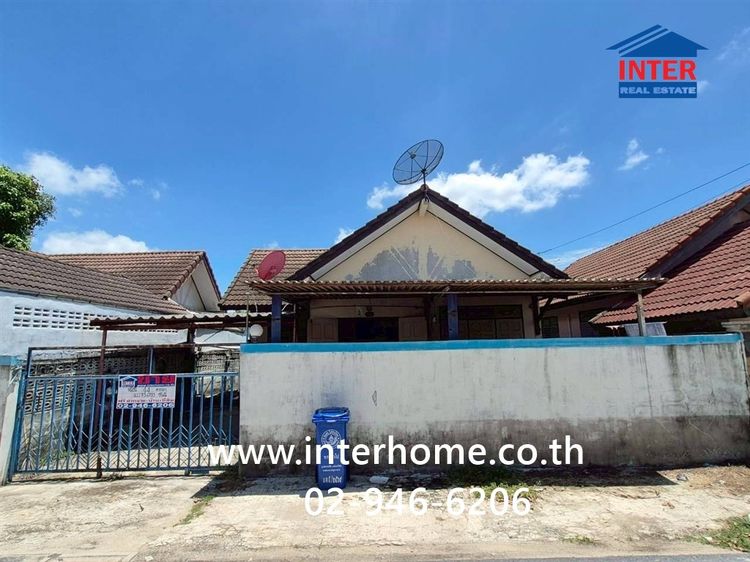 บ้านเดี่ยว 1 ชั้น 44 ตร.ว. หมู่บ้านฉัตรหลวง1 ใกล้โรงพยาบาลไทรน้อย ถนนกาญจนาภิเษก ถนนบางกรวย-ไทรน้อย ไทรน้อย นนทบุรี