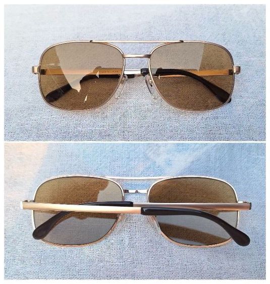 แว่นตาปัญญาชนอังกฤษในตำนาน OXFORD 14K GF  ตัวแท้ มือหนึ่ง—New Old Stock ทศวรรษ 1980 กรอบทองคำแท้–หุ้ม 14K GF เลนส์กระจกอิตาเลียนวินเทจ SAFILO หายาก สีน้ำตาล–ตอร์ติญ่า...Authentic Vintage OXFORD Handcrafted in the 1980s in Japan รูปที่ 2